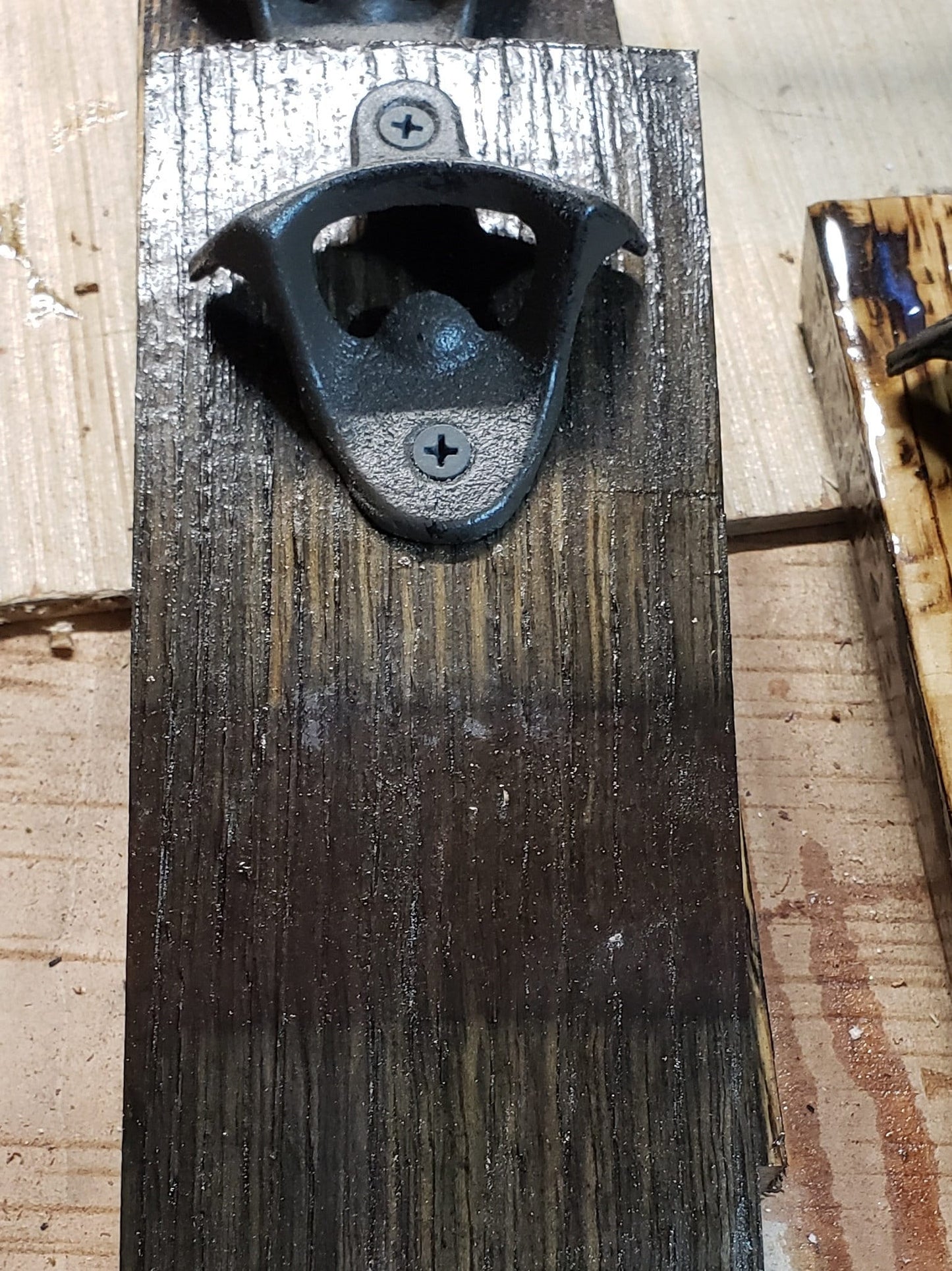 Whiskey Barrel Bottle Opener (Clear Coat)