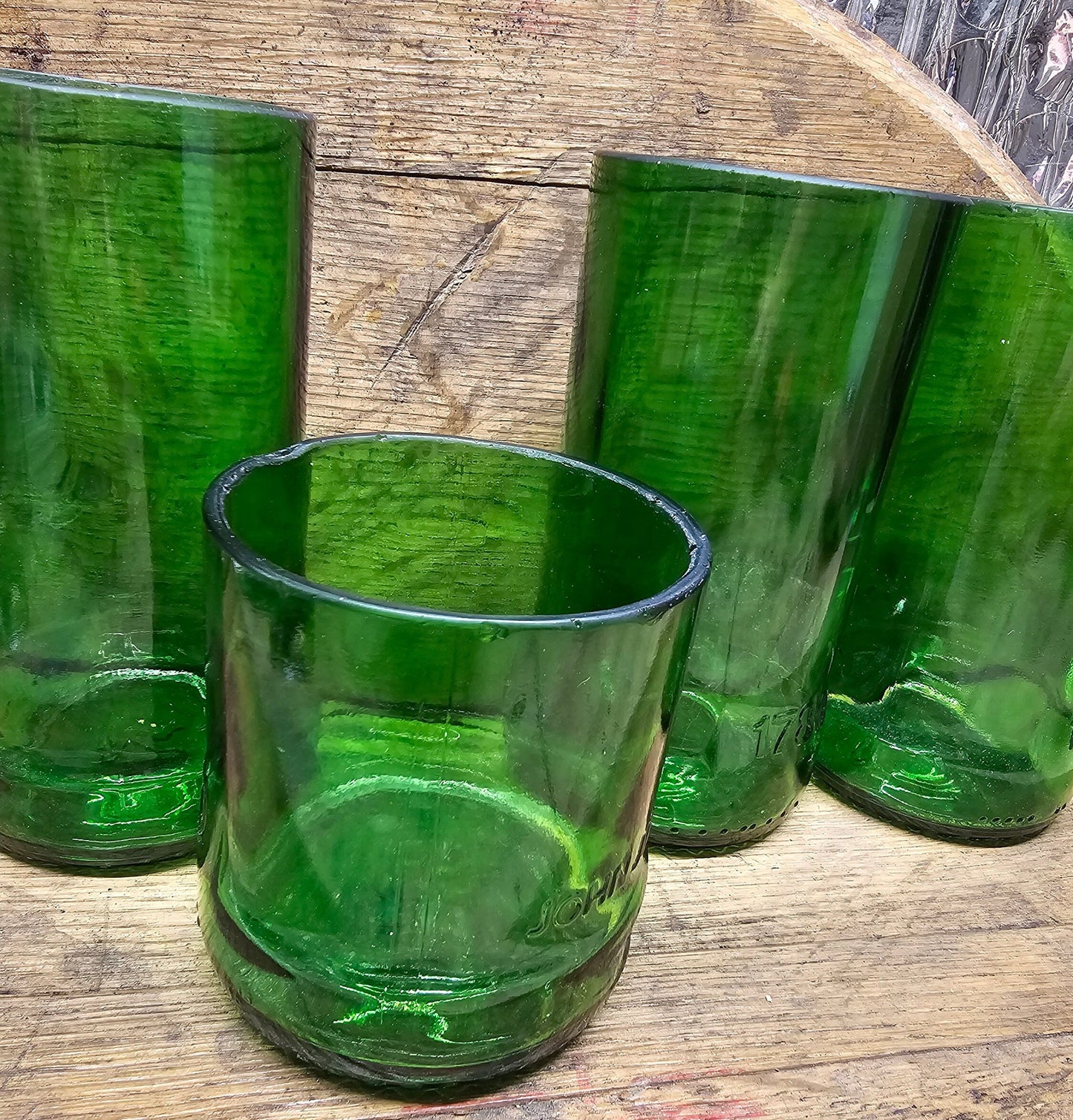 Jameson Bar Glasses Made from Jameson Whiskey Bottle 12oz Rocks or 16oz Pint