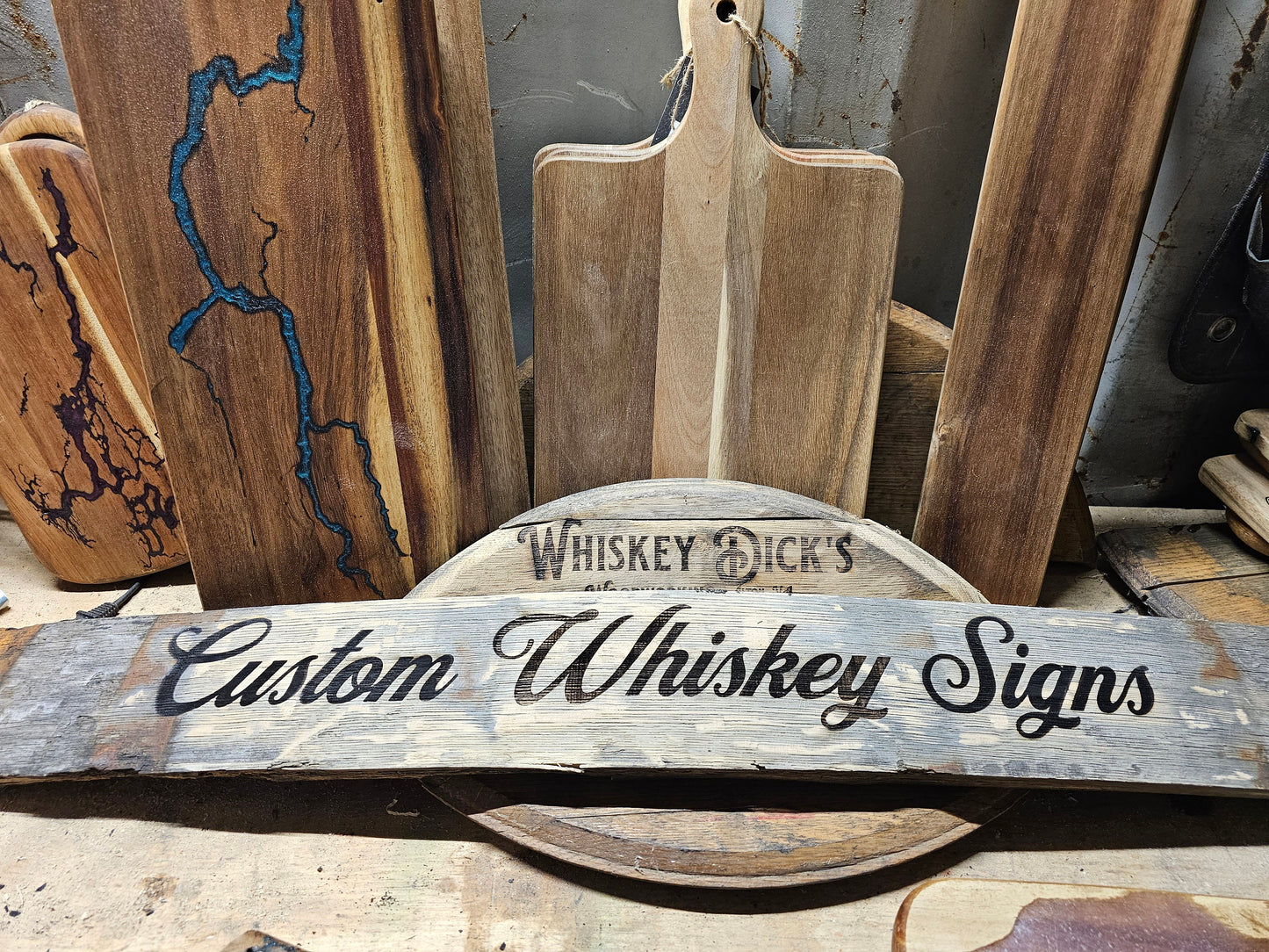 Jameson Irish Whiskey Custom Engraved Whiskey Stave. Available in 2.5" or 5" Staves